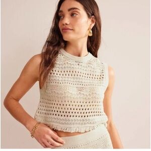 Boden crocheted crop top